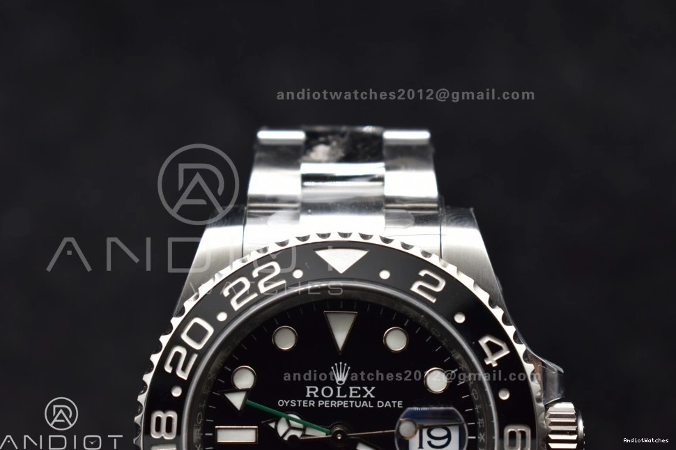 GRNR Best Gray Clean Elegant on Steel Strap 1:1 DD Edition GMT-Master Oyster II Ceramic 876 126710 904L Black 0206